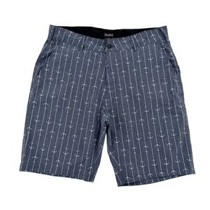 Trunks Surf & Swim Co Mens Blue Anchor Print Multi-Functional Shorts Size 36